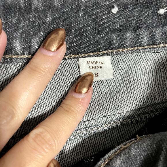 Coldwater Creek Natural Fit Black Washed Denim Flared Bootcut Jeans - Size 8 - Picture 4 of 8